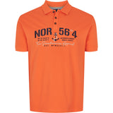 North 56°4 / North 56Denim North 56°4 polo w/big embroidey Polo SS 0200 Orange