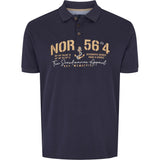 North 56°4 / North 56Denim North 56°4 polo w/big embroidey Polo SS 0580 Navy Blue