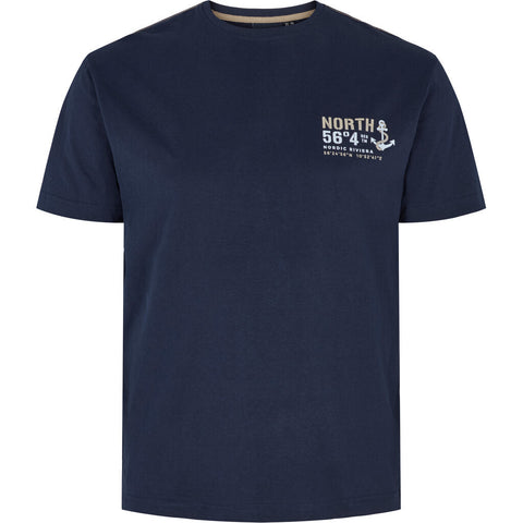 North 56°4 / North 56Denim North 56°4 printed t-shirt T-shirt 0580 Navy Blue