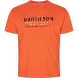 North 56°4 / North 56Denim North 56°4 printed t-shirt T-shirt 0200 Orange
