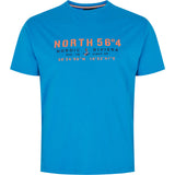 North 56°4 / North 56Denim North 56°4 printed t-shirt T-shirt 0579 Mykonos Blue