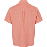 North 56°4 / North 56Denim North 56°4 unicolor linen shirt SS TALL Shirt SS 0200 Orange