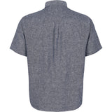 North 56°4 / North 56Denim North 56°4 unicolor linen shirt SS TALL Shirt SS 0580 Navy Blue